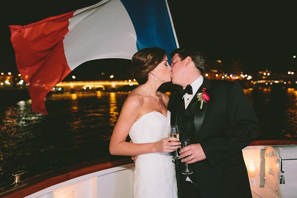 Evening Wedding Boat Ride Paris