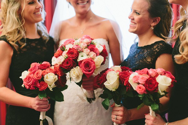 Matching bridesmaid bouquets
