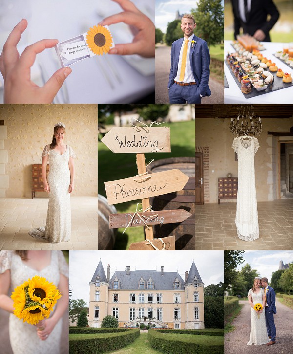 Sunflower Chateau Wedding in Normandy Snapshot