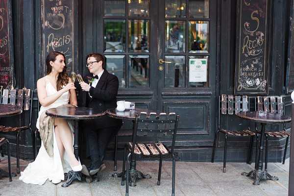 Champagne wedding at St. Regis restaurant