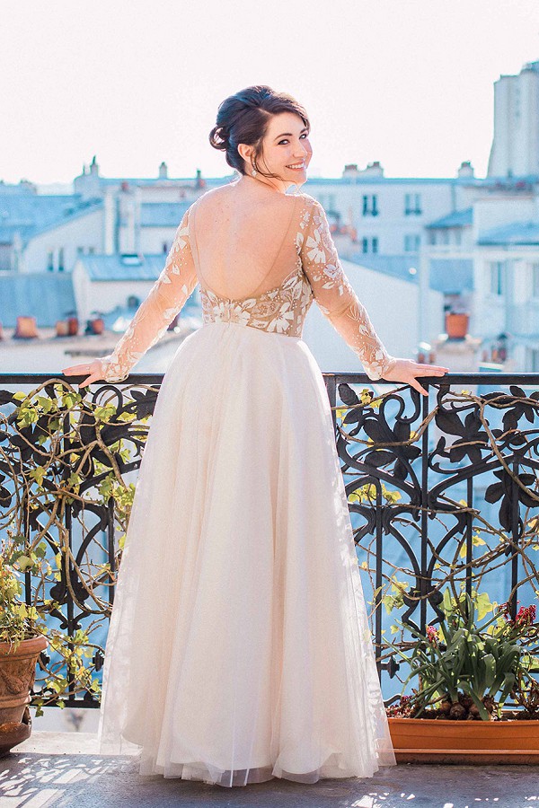 Stunning layered wedding skirt