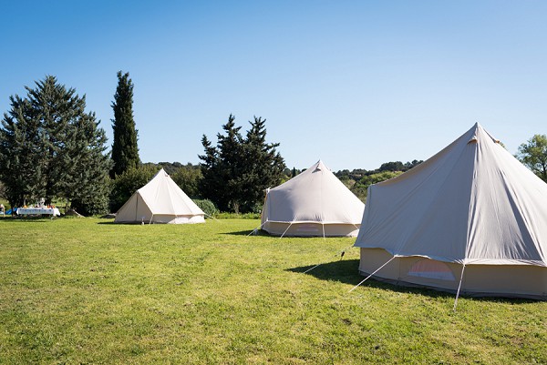 Wedding guest tent accommodation