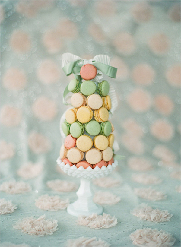 French macaron wedding cake