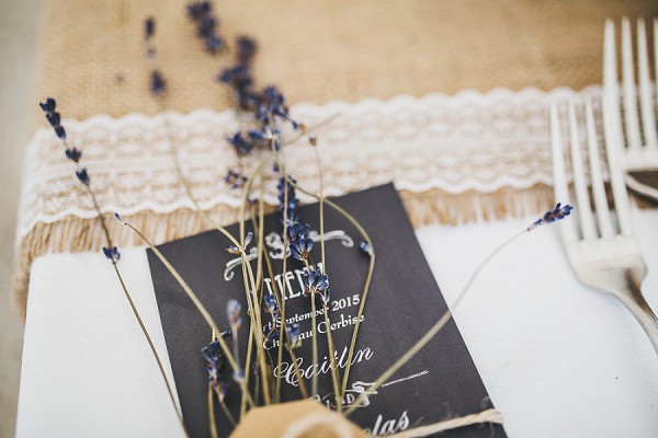 Lavender wedding details