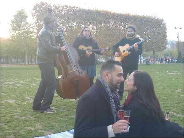 Musical Surprise Proposal in Paris