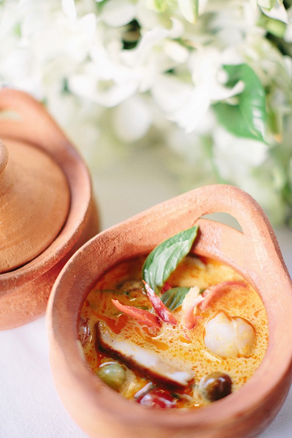 Thai curry wedding food