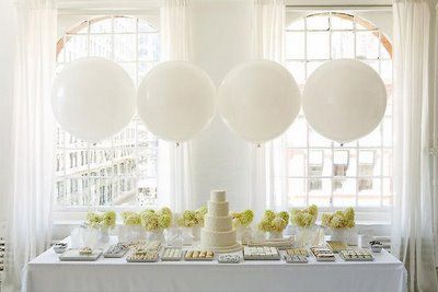 giant white wedding balloons