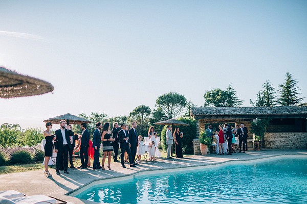 provence wedding pool party