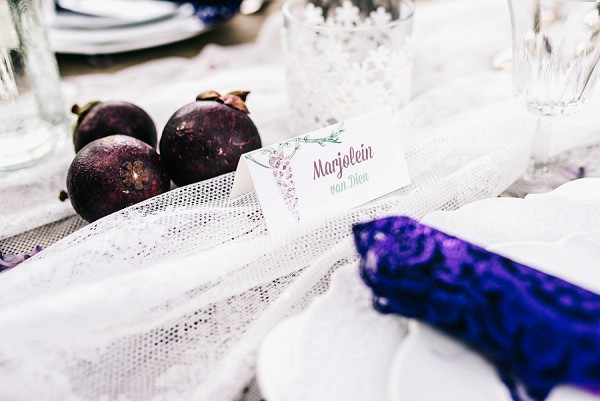 Wisteria Inspired place settings