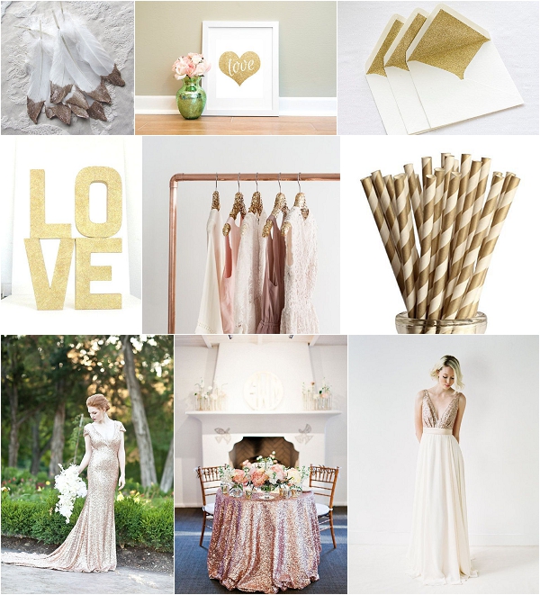Sparkle Gold Etsy Wedding Ideas