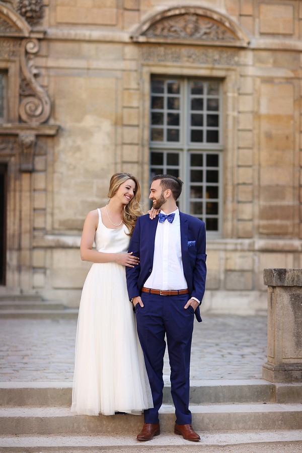 bow tie Paris wedding