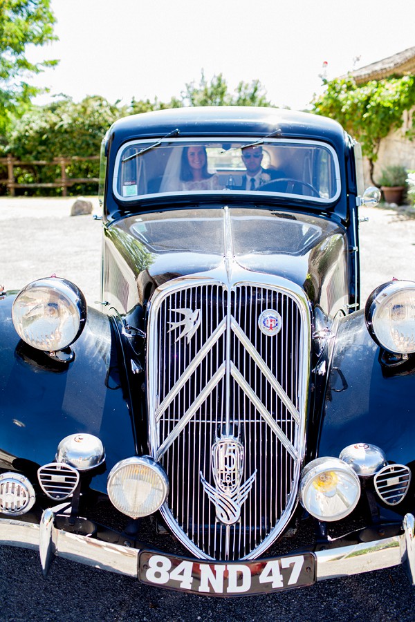 vintage Citroen wedding car