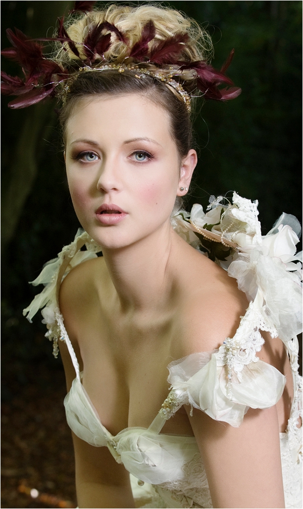 theatrical bridal make up, by Make up Artist Mel Kinsman, image by Carey Sheffield