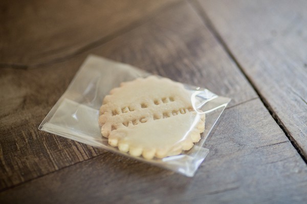 homemade cookie wedding favour