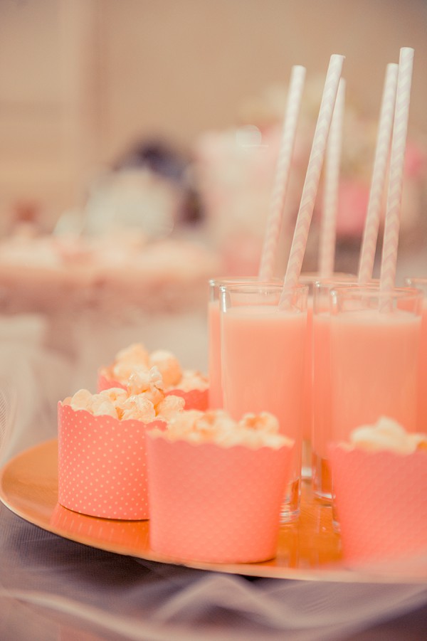 pink wedding details