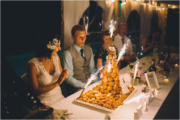 wedding croquembouche, image by Blondie Photography