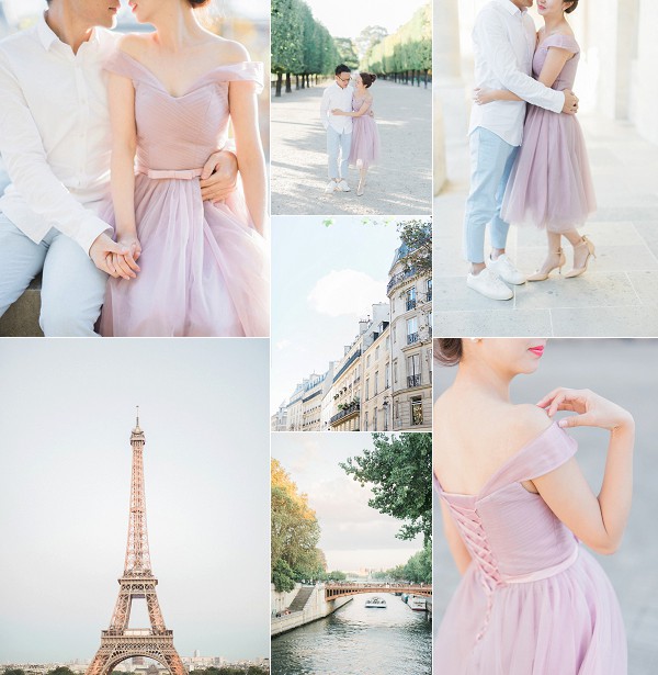 Romantic Love Story Engagement Session Paris Snapshot