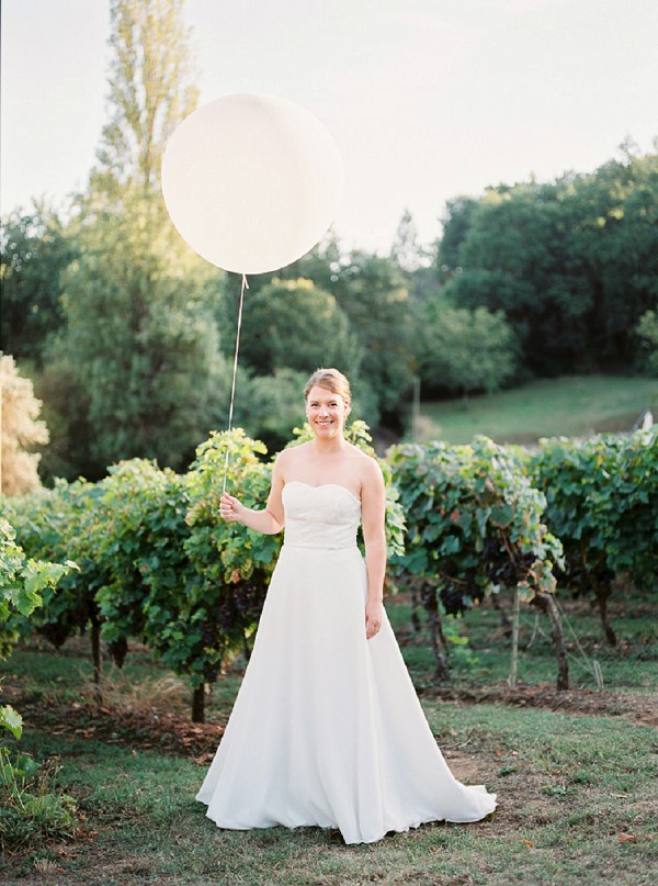 Wedding balloon bride
