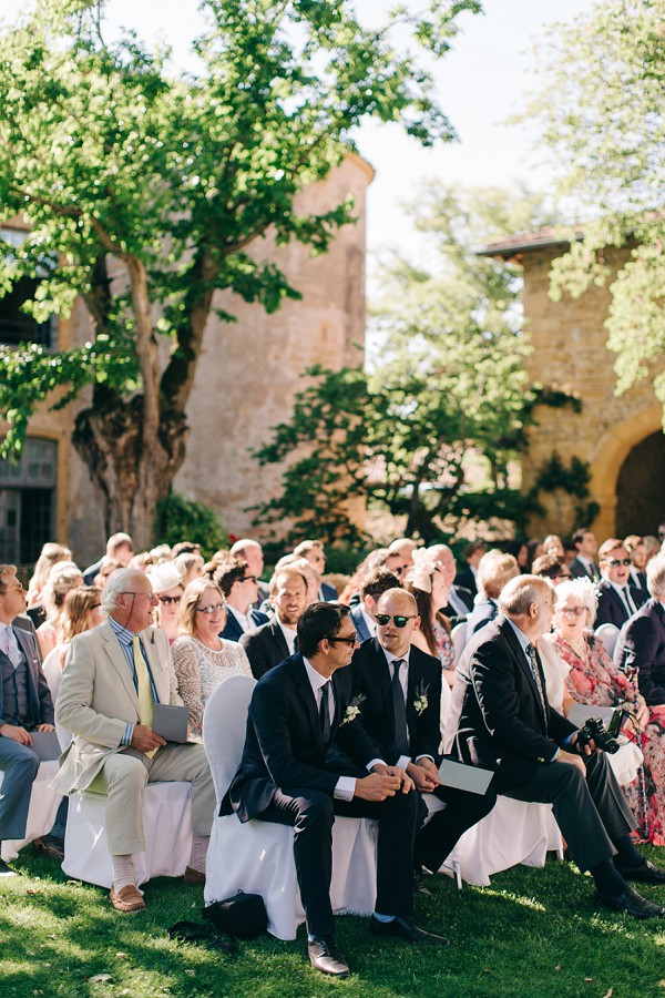 French outdoor wedding ceremony