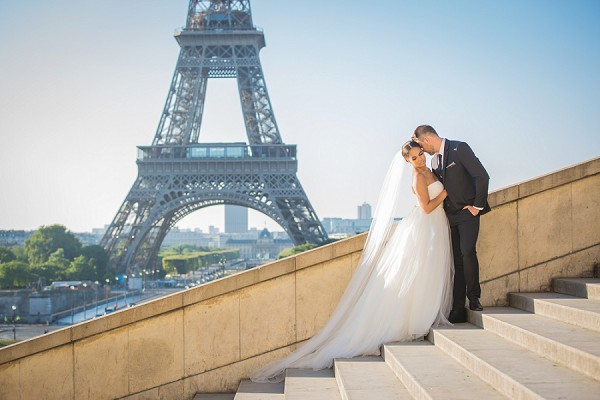 Long wedding veil Paris