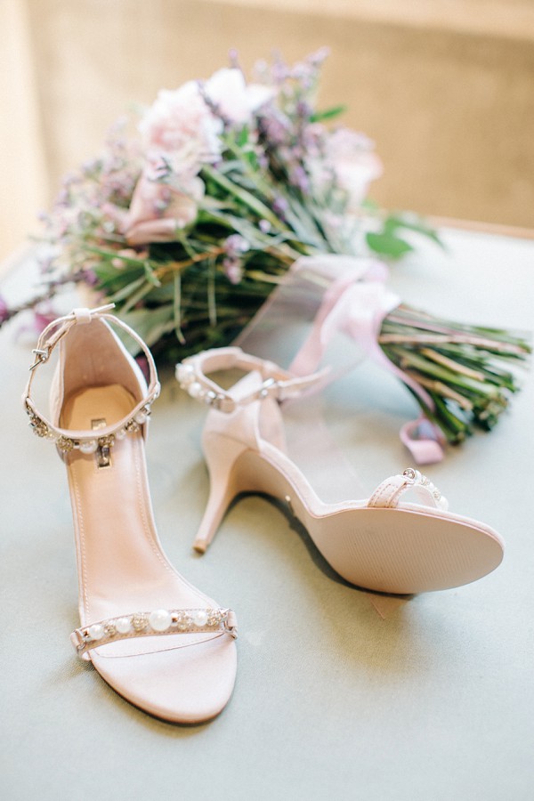 Wedding heels jeweled