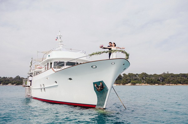 Yacht wedding French Riviera
