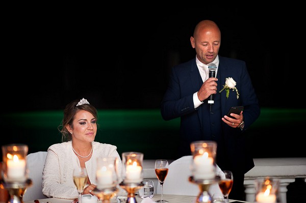 outdoor wedding speeches