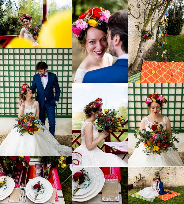 Colourful Château de Canon Wedding Inspiration Snapshot