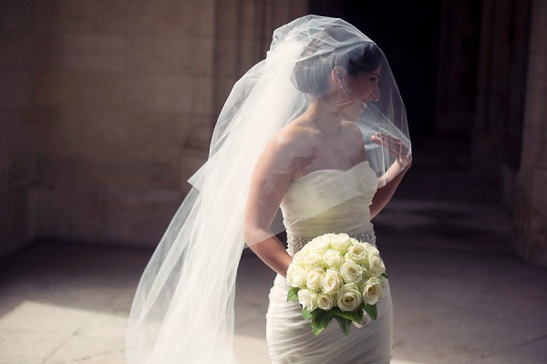 Vera Wang strapless gown