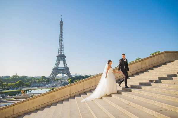 Paris wedding day