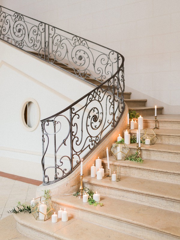 geometric elegant wedding decor