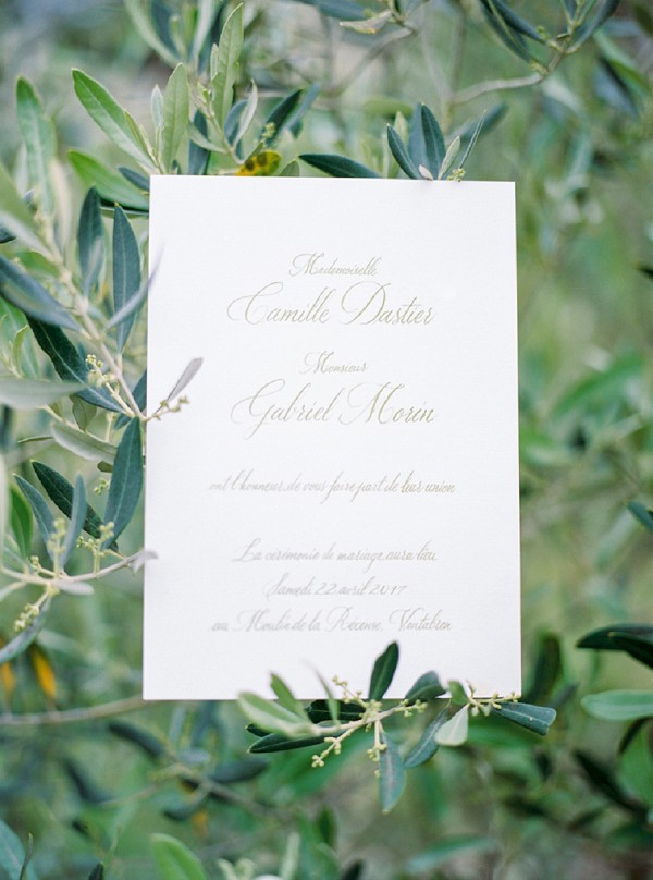 plain and simple wedding stationery