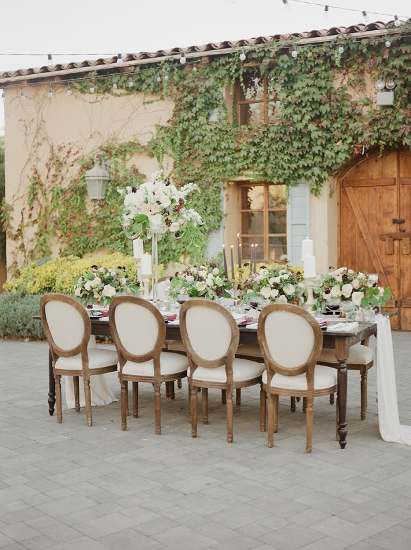 French inspired wedding table