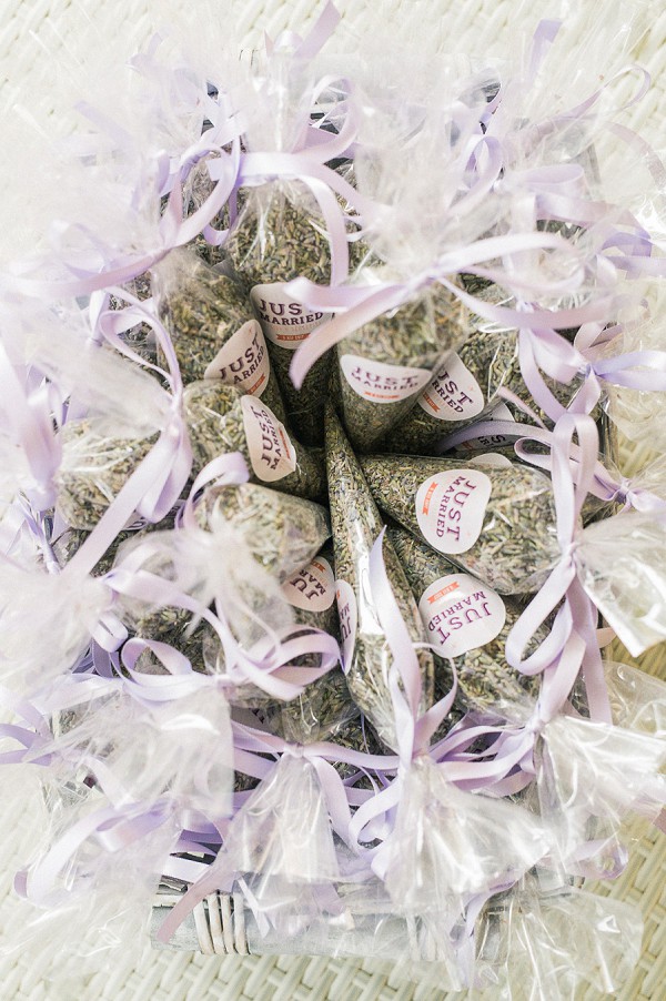 lavender confetti bags