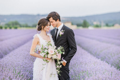 wedding in provence lavender field
