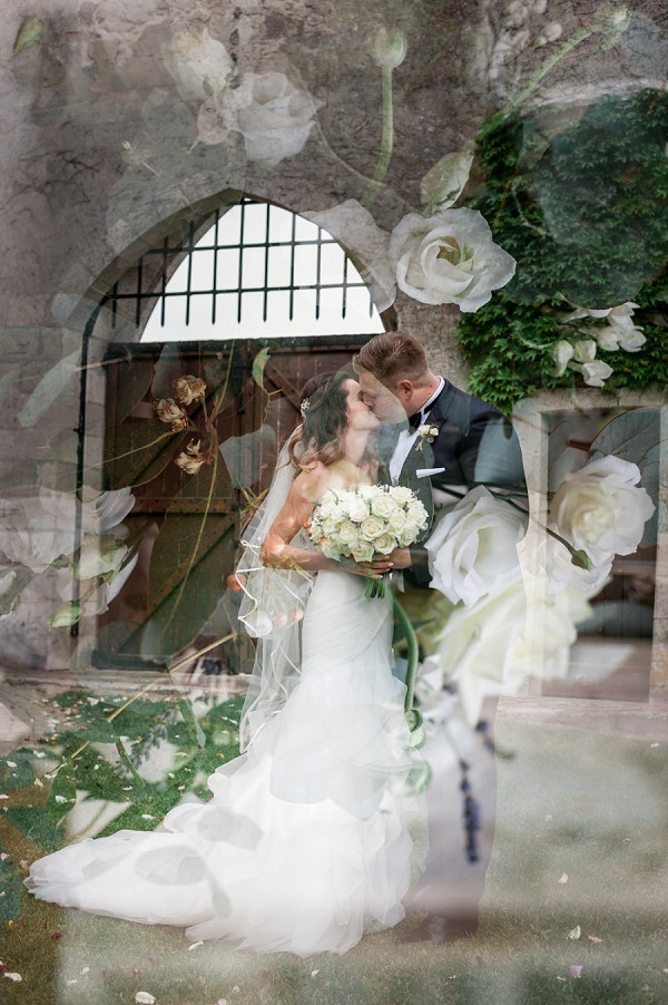 double exposure wedding photo