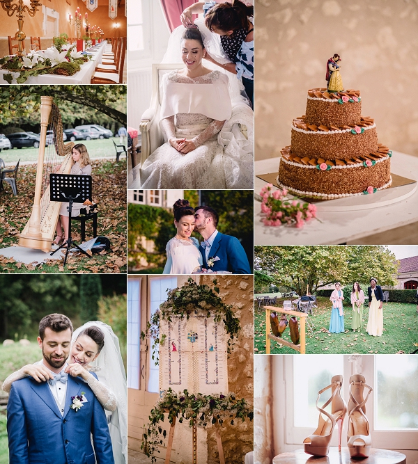 French Chateau Medieval Inspired Wedding Snapshot