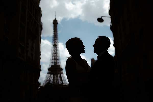 paris silhouette photo