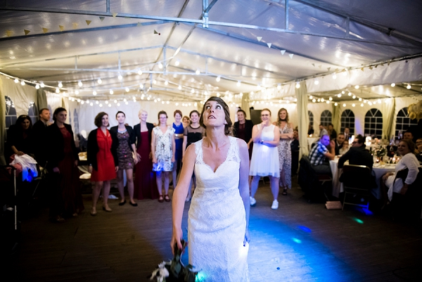 French Wedding Bouquet Toss