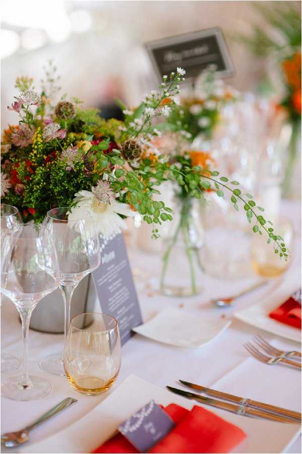 French Country Wedding Colourful Table Decor