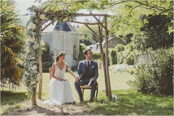 French Country Wedding Rustic Ceremony