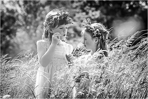 French Country Wedding Flower Girls