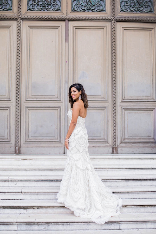Elegant bridal gown