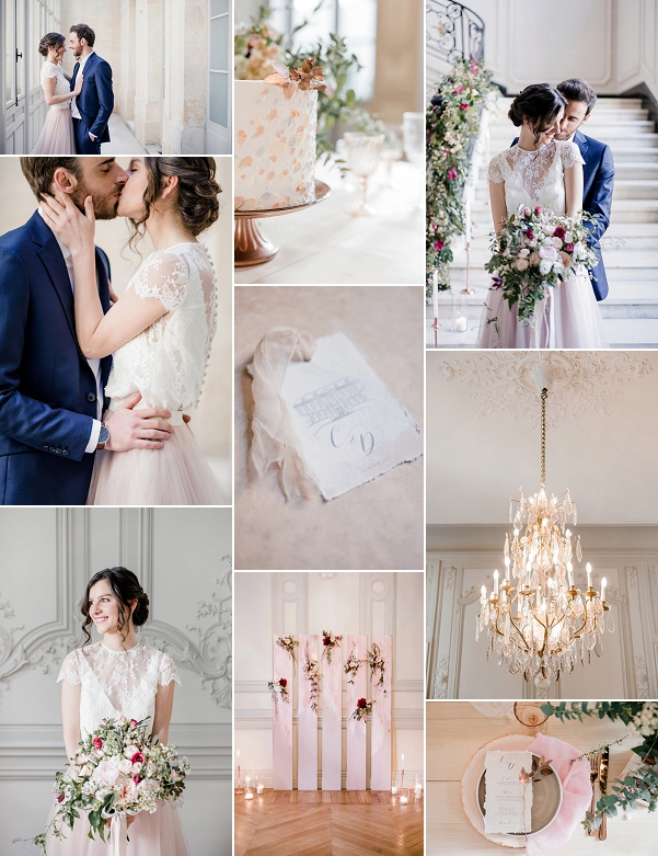 Hôtel de la Tresne Bordeaux Blush Wedding Snapshot