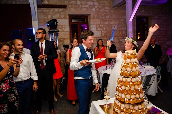 Traditional French Croquembouche wedding cake