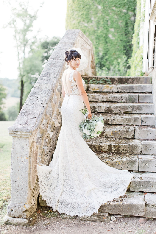luxury lace wedding dress