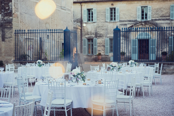 outdoor chateau wedding