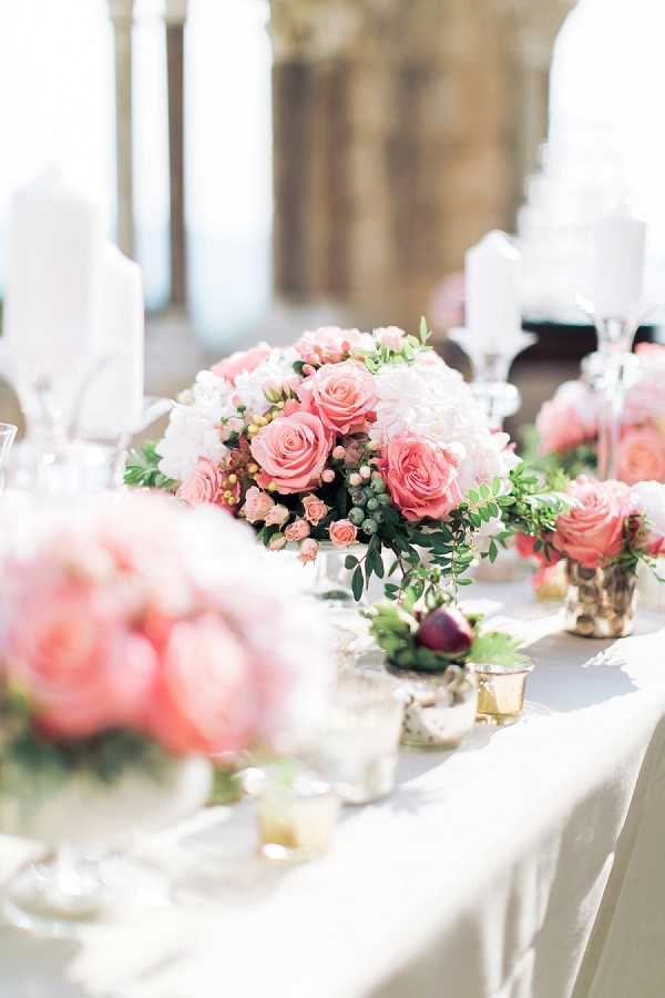 pink wedding roses