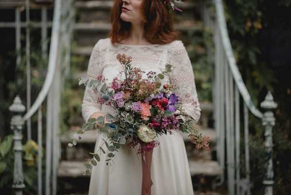 wild flower bridal bouquet