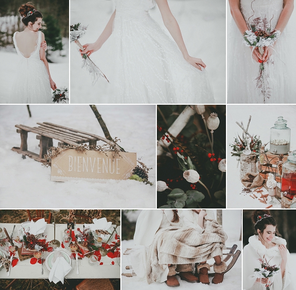 Snowy Winter Wedding Inspiration Shoot Snapshot